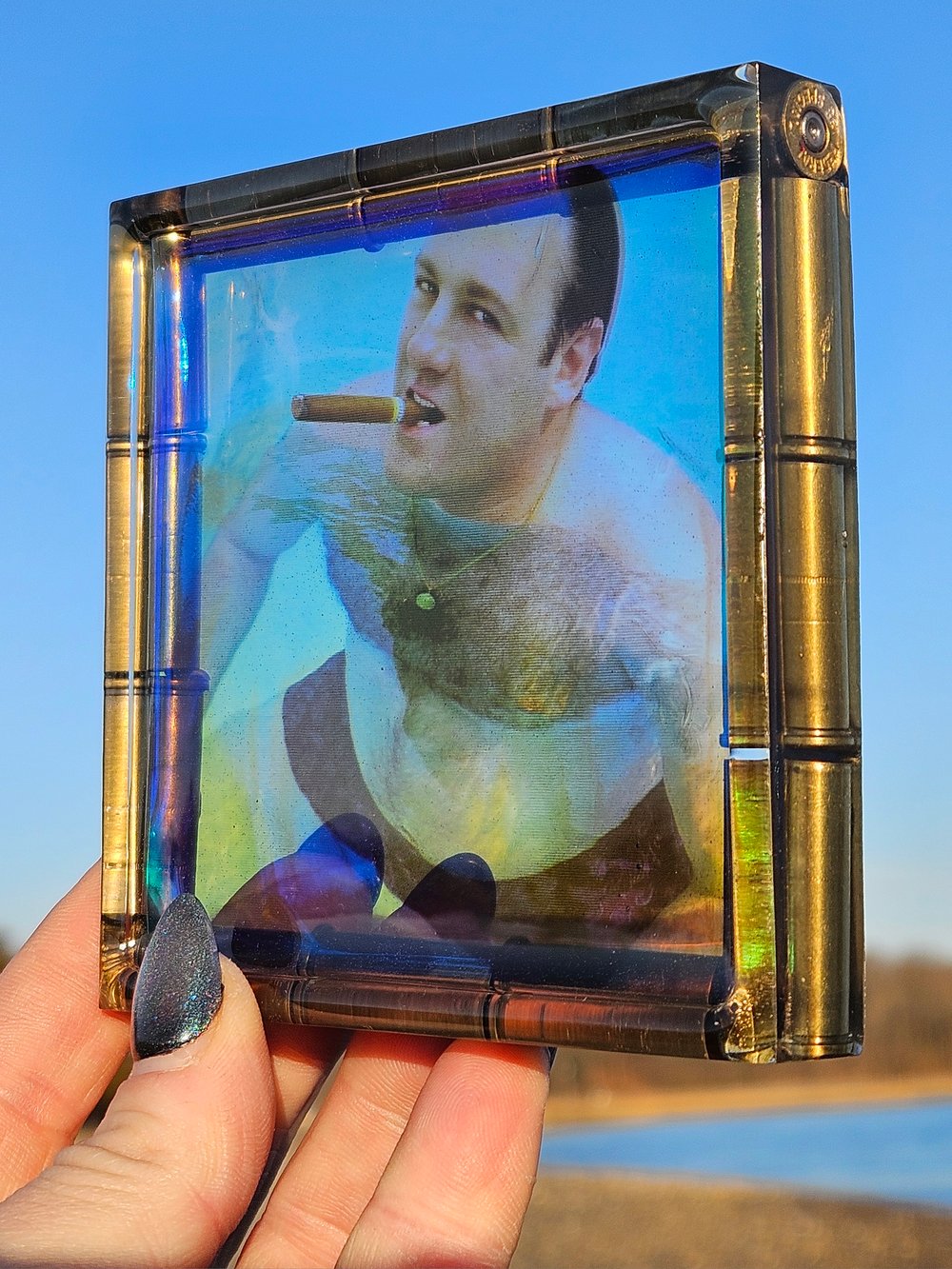 Image of Iridescent Tony in Da Pool Square Coaster
