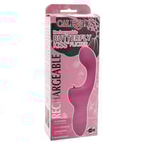 Image 1 of Rechargeable Butterfly Kiss Flicker Vibrator in Pink