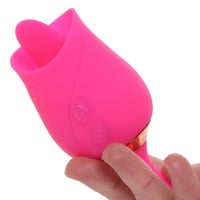 Image 5 of Pink Pussycat Licking Rose Vibe