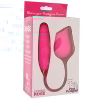 Image 1 of Pink Pussycat Licking Rose Vibe