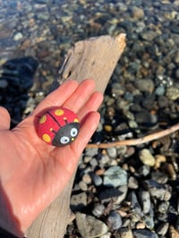 Image 2 of Speckles Ladybug Rock 🐞❤