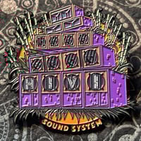 Image 1 of Hi-Vi Sound System Enamel Pin 
