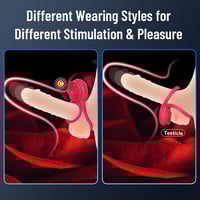Image 12 of Cock Ring With Male Rose Clit Vibrator for Couples