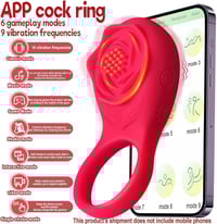 Image 5 of App Vibrating Cock Ring Vibrator Penis Ring Pleasure 