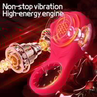 Image 1 of App Vibrating Cock Ring Vibrator Penis Ring Pleasure 