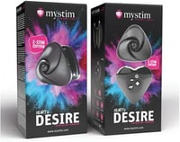 Mystim Hearts Desire Estim Layon Vibrator - Black