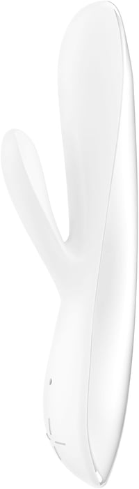 Image 4 of OVO E5 Silicone Rechargeable Dual Vibe Rabbit Waterproof White
