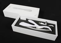 Image 5 of OVO E5 Silicone Rechargeable Dual Vibe Rabbit Waterproof White