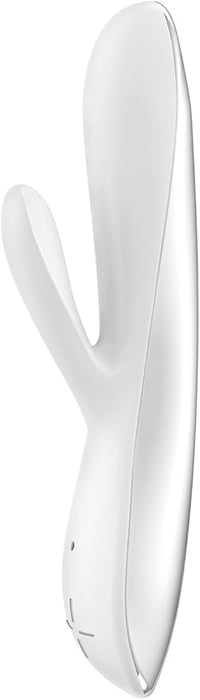 Image 2 of OVO E5 Silicone Rechargeable Dual Vibe Rabbit Waterproof White