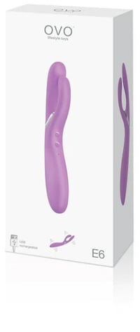Image 1 of Ovo E6 Rechargeable Silicone Vibrator (Pink)