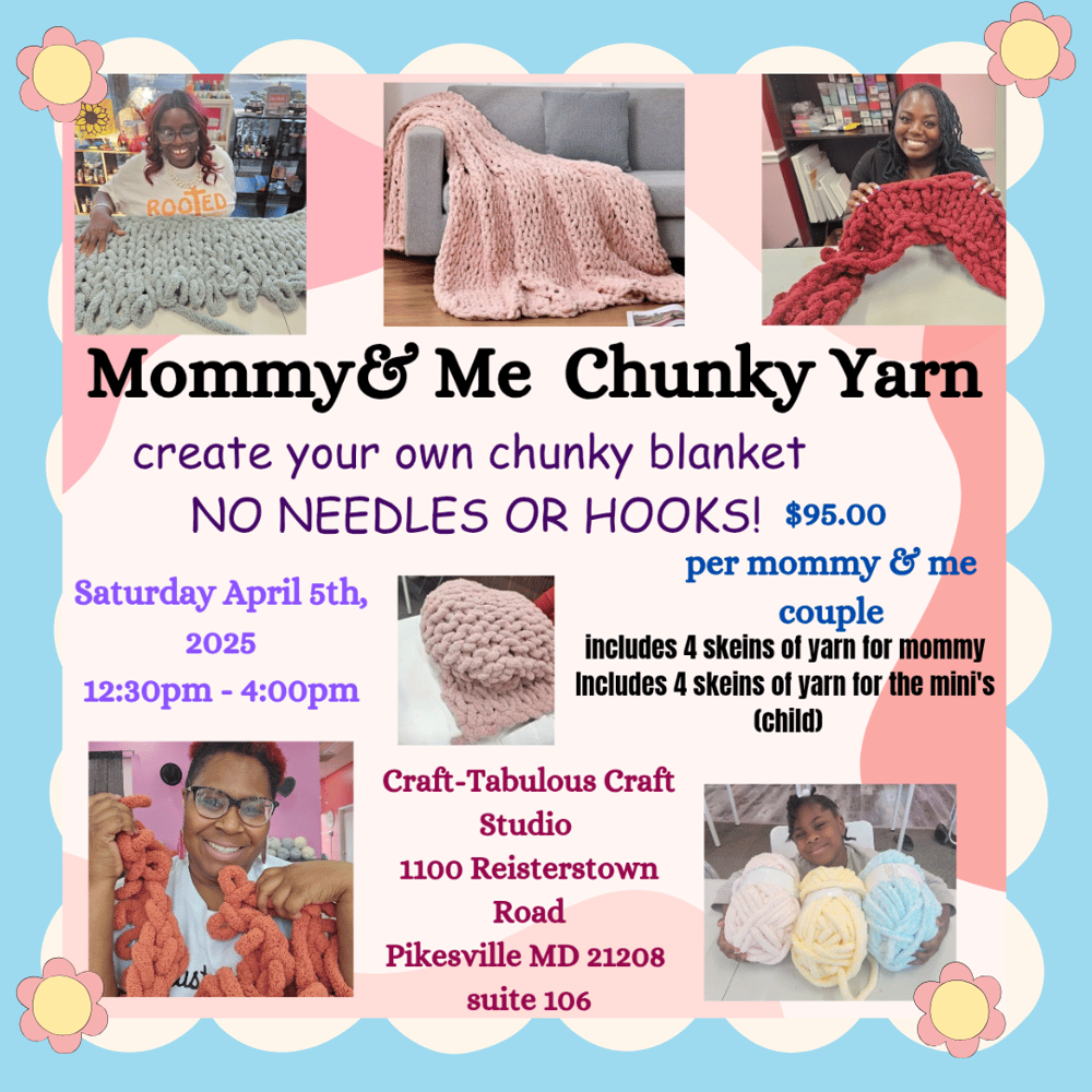 Image of Mommy & Me Chunky yarn workshop 