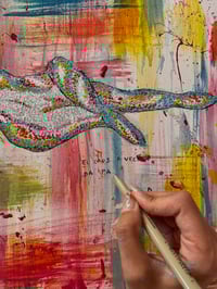 Image 5 of Lienzo Original - EL CAOS A VECES DA PAZ