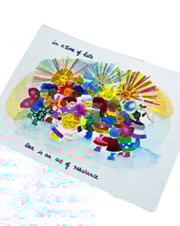 Image 3 of A6 - In a time like this (1/5) : Love - illustration originale