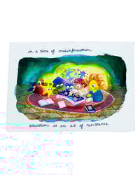 Image 3 of A6 - In a time like this (3/5) : Education - illustration originale