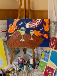 Image 2 of Lienzo Original - ¿ESTOY PRESENTE?
