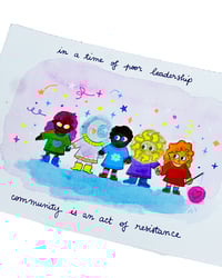 Image 1 of A6 - In a time like this (4/5) : Community - illustration originale