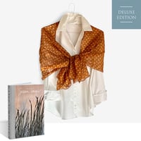 Image 1 of 'The Art of Susan Unger' book + Pink and orange paisley foulard (204)