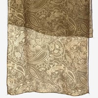 Image 2 of 'The Art of Susan Unger' book + Olive paisley chiffon foulard (205)