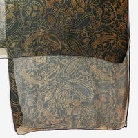 Image 2 of 'The Art of Susan Unger' book + Dark paisley chiffon foulard (206)