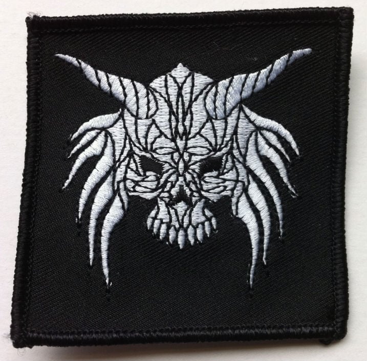 Image of CROW "Skull" logo  3" x 3" Patch