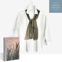 Image 1 of 'The Art of Susan Unger' book + Olive almond branch foulard (203)