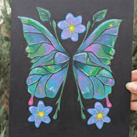 Image 1 of Green fairy wings
