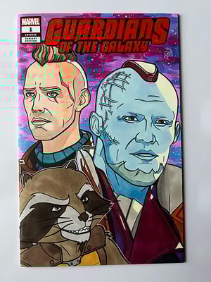 GOTG Yondu, Kraglin, & Rocket Sketch Cover Comic Book 1/1 - Original Art Animated Style