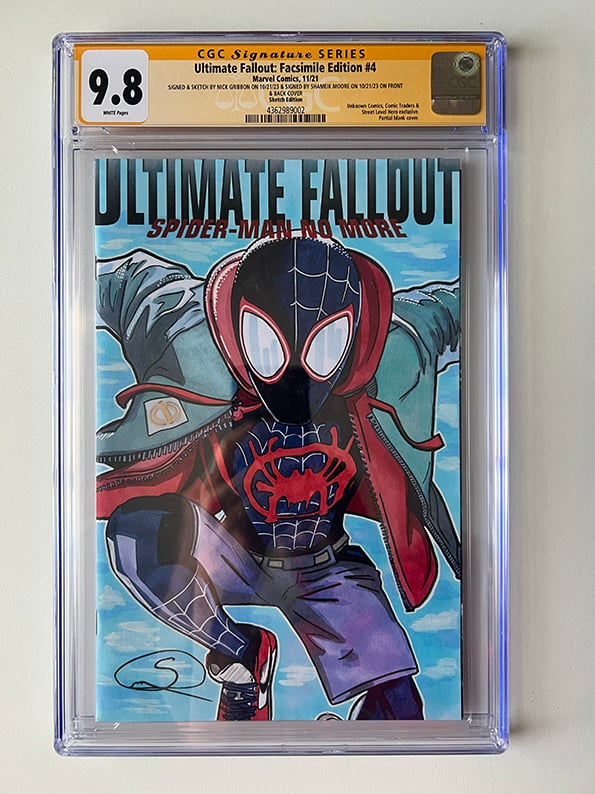 Miles Morales CGC Signature Series Comic Book Signed by Shameik Moore 1/1 - Original Art