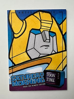 Bumblebee Sketch Card 1/1 - Artists Unite Original Art Transformers Animated