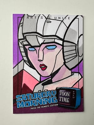Arcee Sketch Card 1/1 - Artists Unite Original Art Transformers Animated