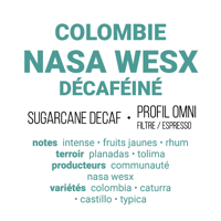 Image 2 of Nasa Wesx [DECA] - Colombie | FILTRE & ESPRESSO