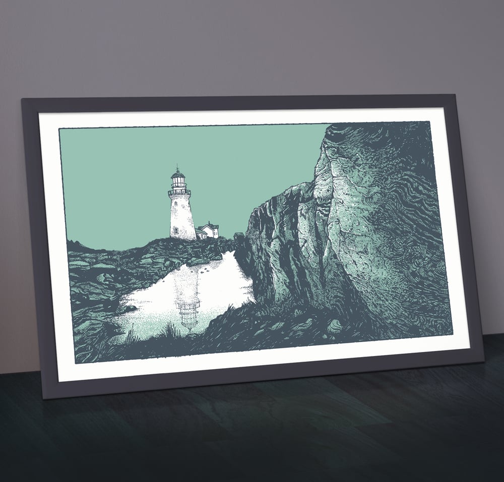 Image of The Lighthouse - 2 colour Silkscreen Print