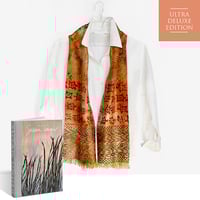 Image 1 of 'The Art of Susan Unger' book + Tassar silk animal kingdom foulard (424)