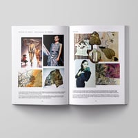 Image 5 of 'The Art of Susan Unger' book + Peacock feathers chiffon (426)