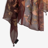 Image 2 of 'The Art of Susan Unger' book + Burgundy chiffon leaves wrap (427)