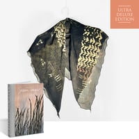 Image 1 of 'The Art of Susan Unger' book + Black chiffon square (430) 