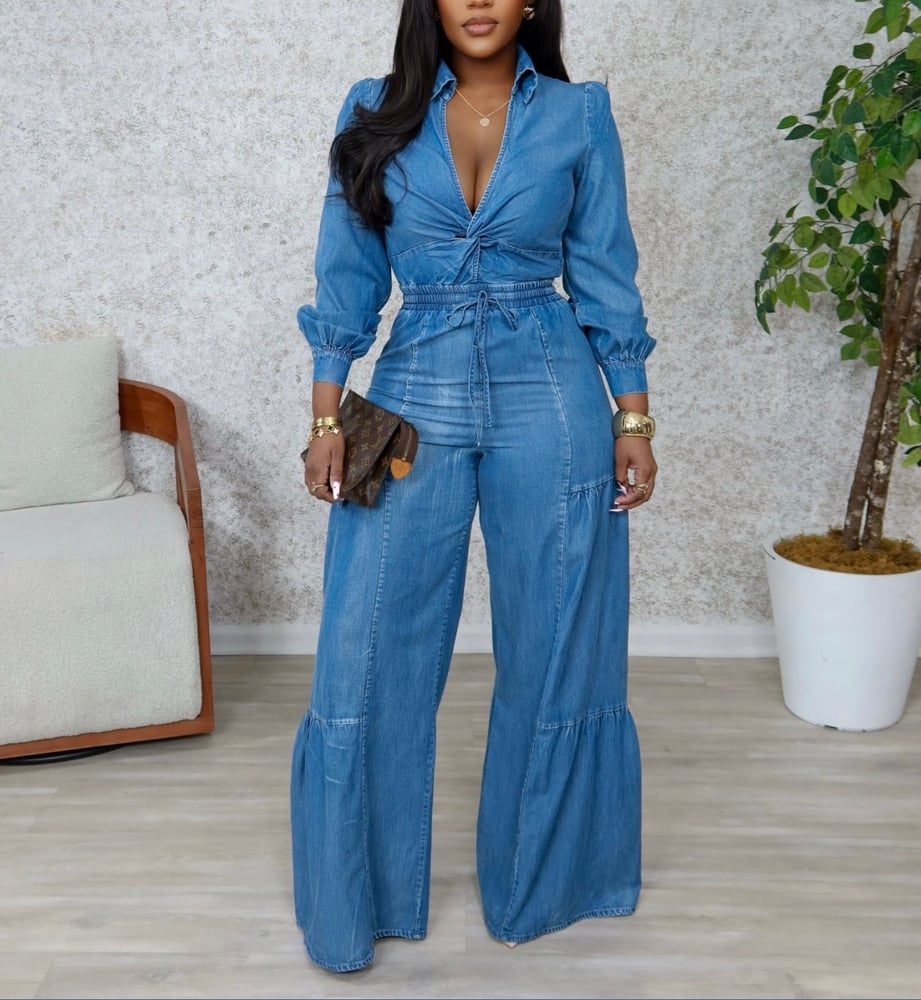 Image of Denim Dream Jumpsuit 