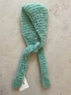 Mohair  Head piece mint 