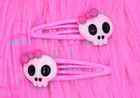 Image 4 of Kawaii Skull Hairclips