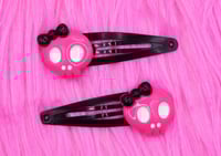 Image 3 of Kawaii Skull Hairclips