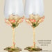 Image of Lotus Flower Wine Glasses