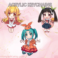 Image 4 of Monogatari Series Keychains