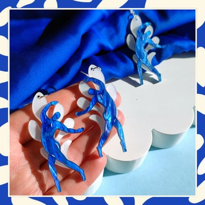 Image of Dancing Nudes in Nature - Matisse Statement Earrings & Necklace