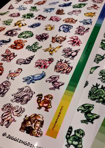 Image of Paleo Pixelart 11x17 print