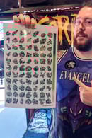 Image of Paleo Pixelart 11x17 print