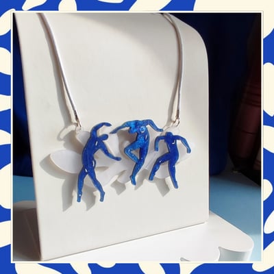 Image of Trio of Dancing Nudes Statement Necklace