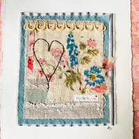 Image 1 of Artwork Wall art - antique textile collage - Perfect day #a