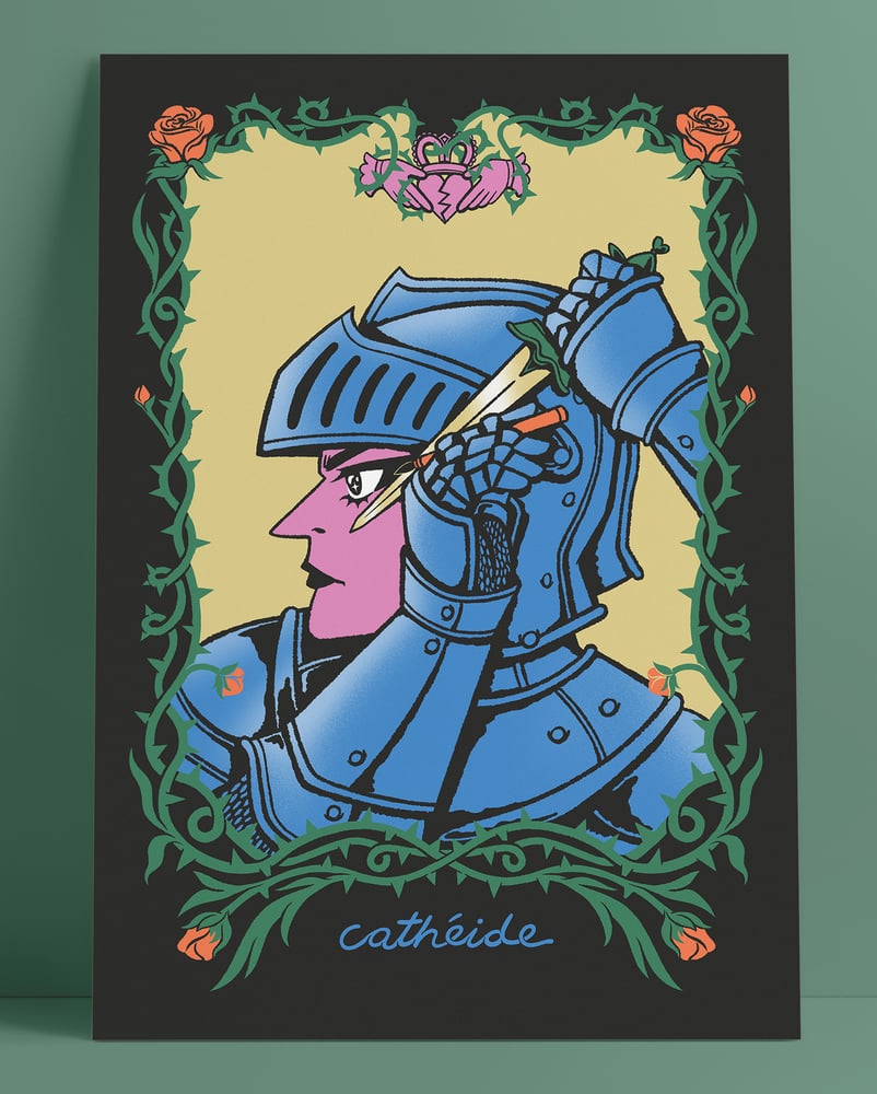 Image of 'Cathéide' A3 / A4 illustration print 