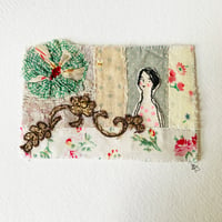 Image 1 of Artwork - textile collage - girl and Bee