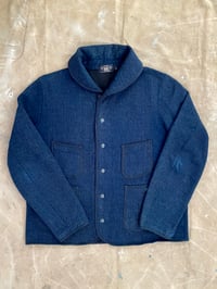 Image 2 of RRL BROWN'S BEACH STYLE INDIGO SHAWL COLLAR JACKET